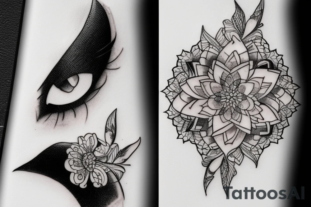 Broken mirror tattoo idea