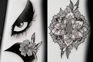 Broken mirror tattoo idea