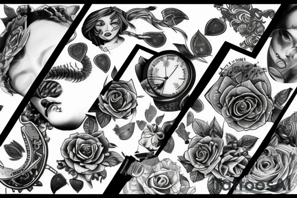Broken mirror tattoo idea