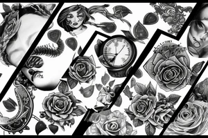 Broken mirror tattoo idea