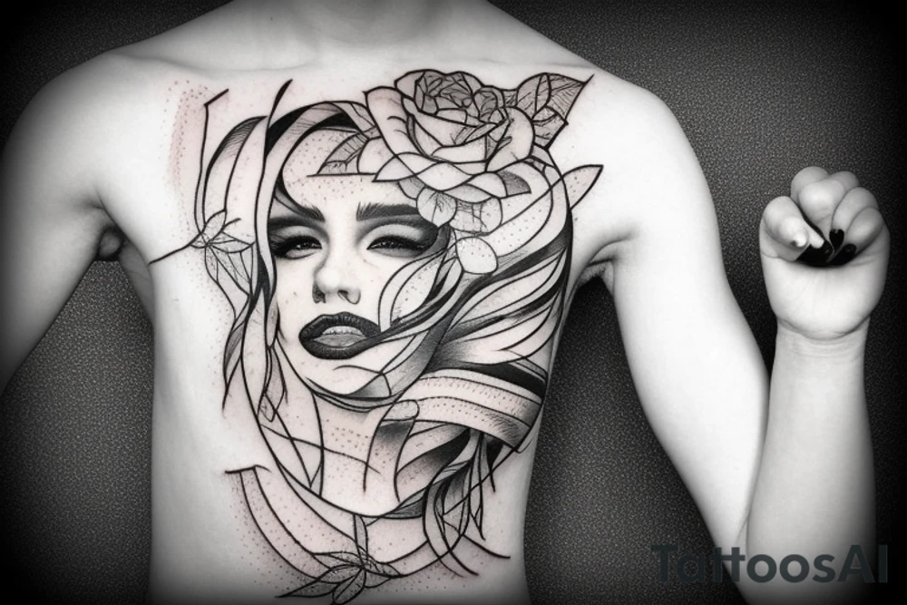 Broken mirror tattoo idea