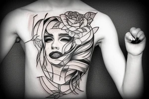 Broken mirror tattoo idea