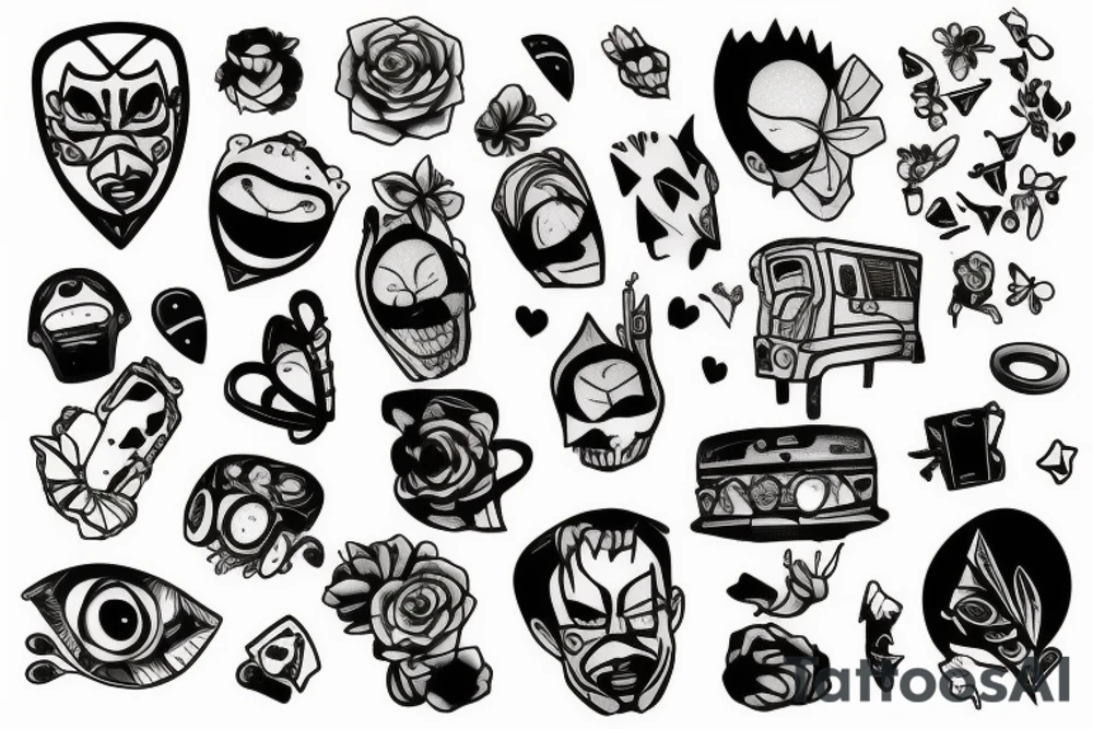 Broken mirror tattoo idea