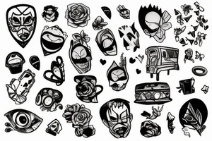 Broken mirror tattoo idea