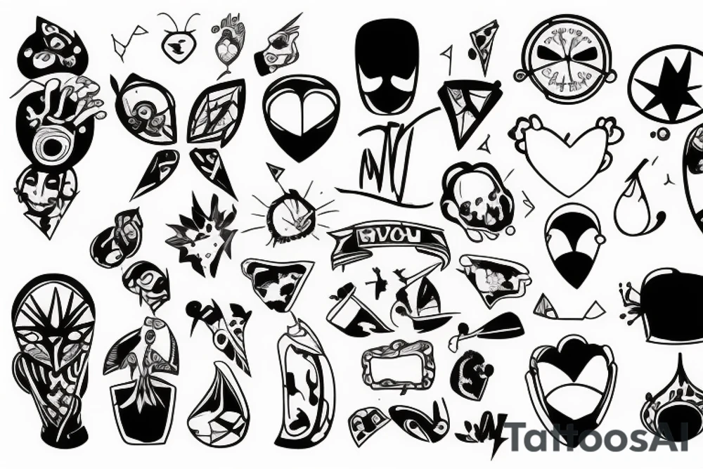 Broken mirror tattoo idea