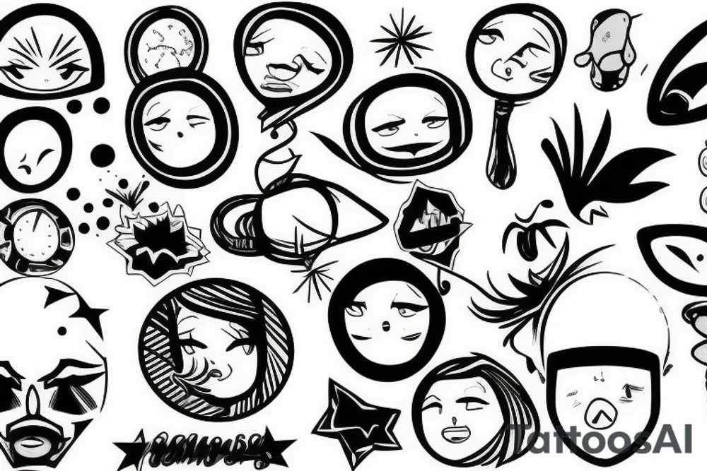 cracked mirror tattoo idea