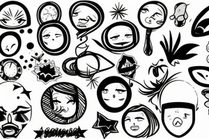 cracked mirror tattoo idea