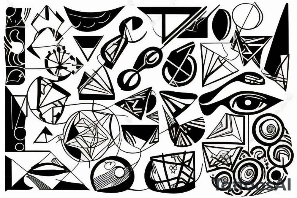 cracked mirror tattoo idea
