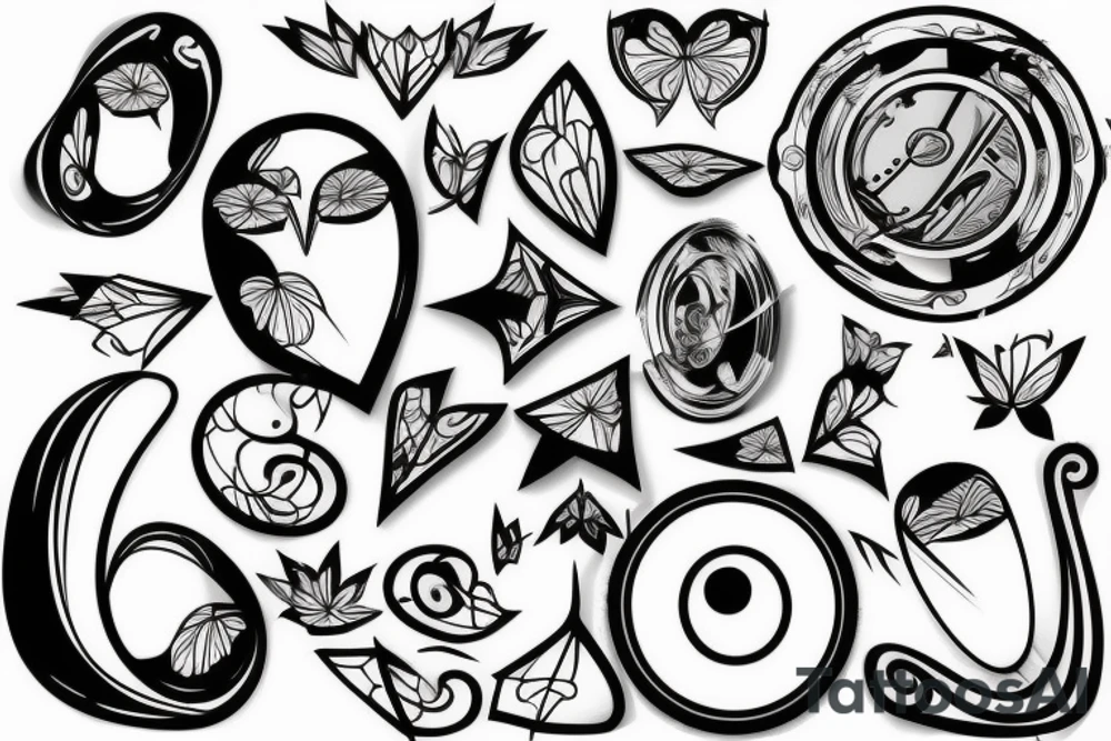 cracked mirror tattoo idea