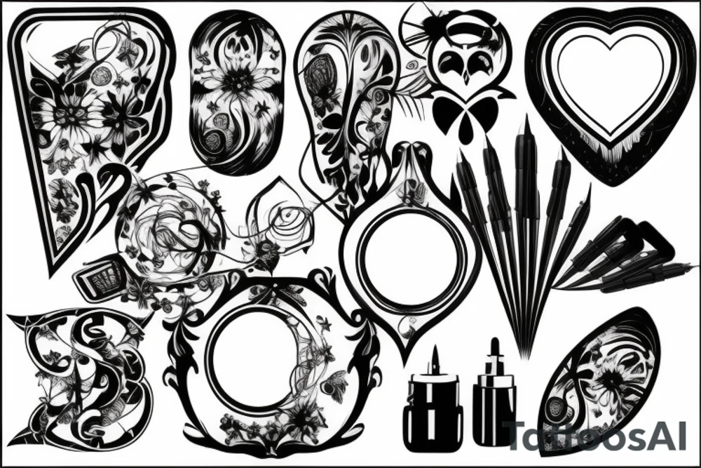 cracked mirror tattoo idea