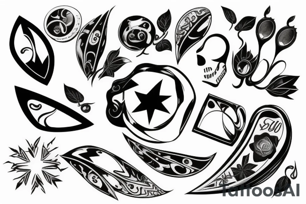 cracked mirror tattoo idea