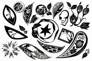 cracked mirror tattoo idea