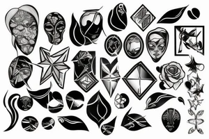 cracked mirror tattoo idea
