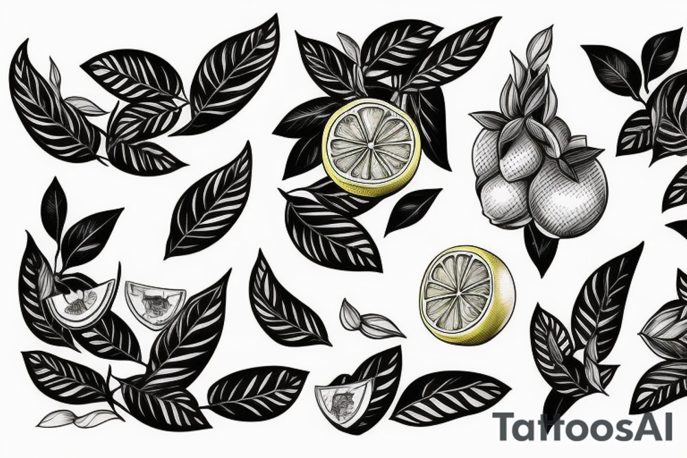 lemon with sheets tattoo idea