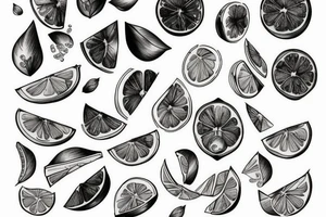 lemon with sheets tattoo idea