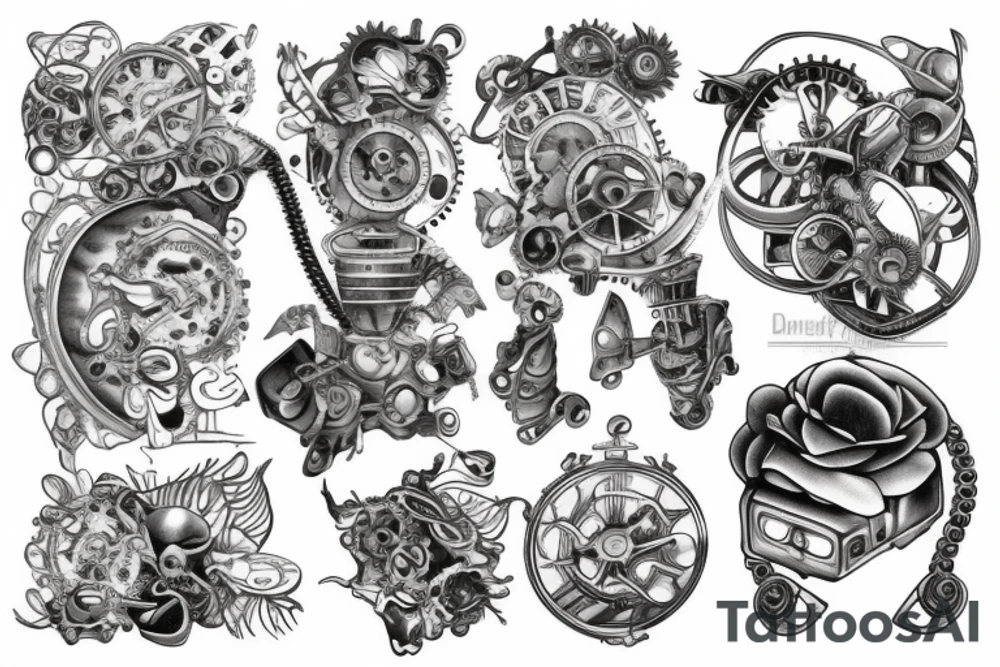 Mechanical tattoo idea