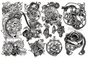 Mechanical tattoo idea