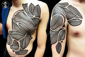 lemon with leaves one hundred dollars tattoo idea