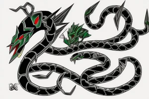 rayquaza tattoo idea