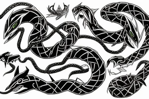 rayquaza tattoo idea