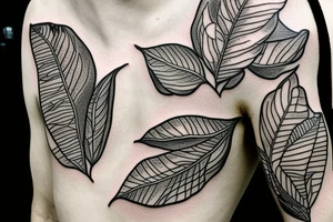lemon with leaves one hundred dollars tattoo idea