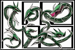 rayquaza tattoo idea