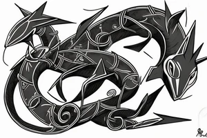 rayquaza tattoo idea