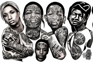 Tattoos like lil durk tattoo idea