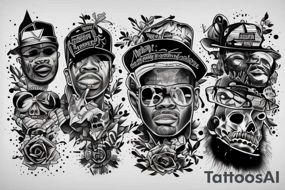 tattoos like rappers have tattoo idea