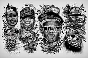 tattoos like rappers have tattoo idea