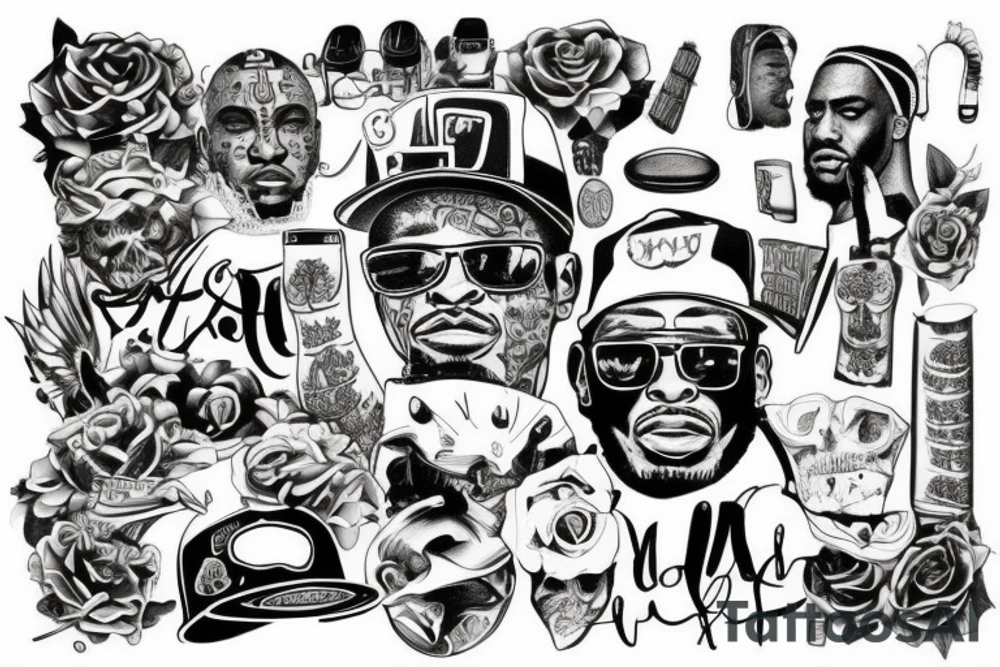 tattoos like rappers have tattoo idea