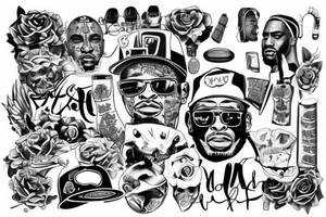tattoos like rappers have tattoo idea