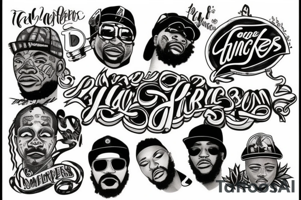 tattoos like rappers have tattoo idea