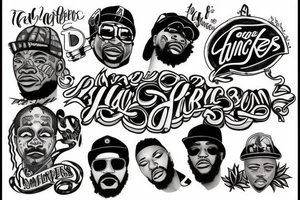 tattoos like rappers have tattoo idea