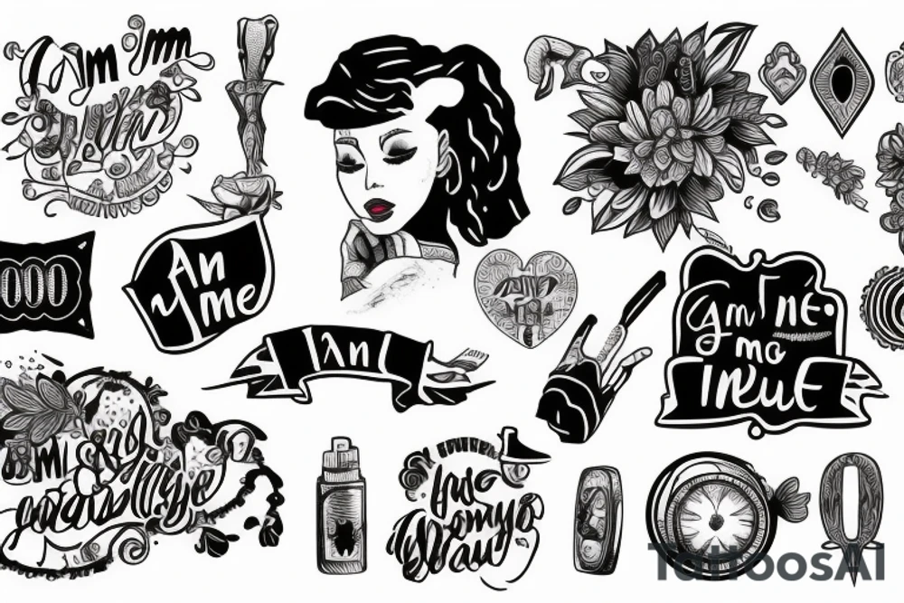 i am me, i am enough tattoo idea