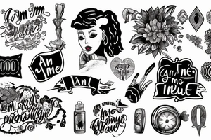 i am me, i am enough tattoo idea