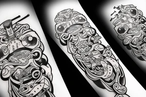 Frog samurai tattoo idea
