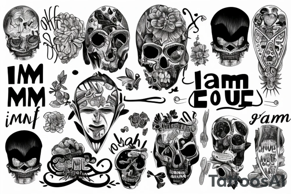 i am me, i am enough tattoo idea