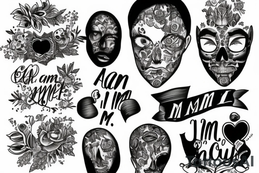 i am me, i am enough tattoo idea