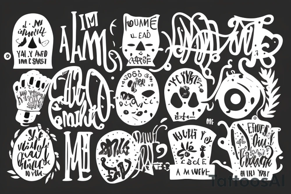i am me, i am enough tattoo idea