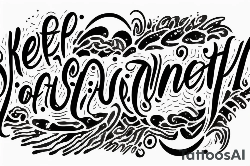 Keep moving tattoo idea