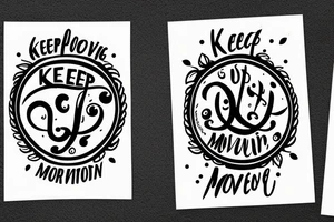 Keep moving tattoo idea