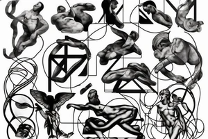 Creation of adam tattoo idea