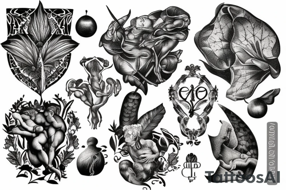 Creation of adam tattoo idea