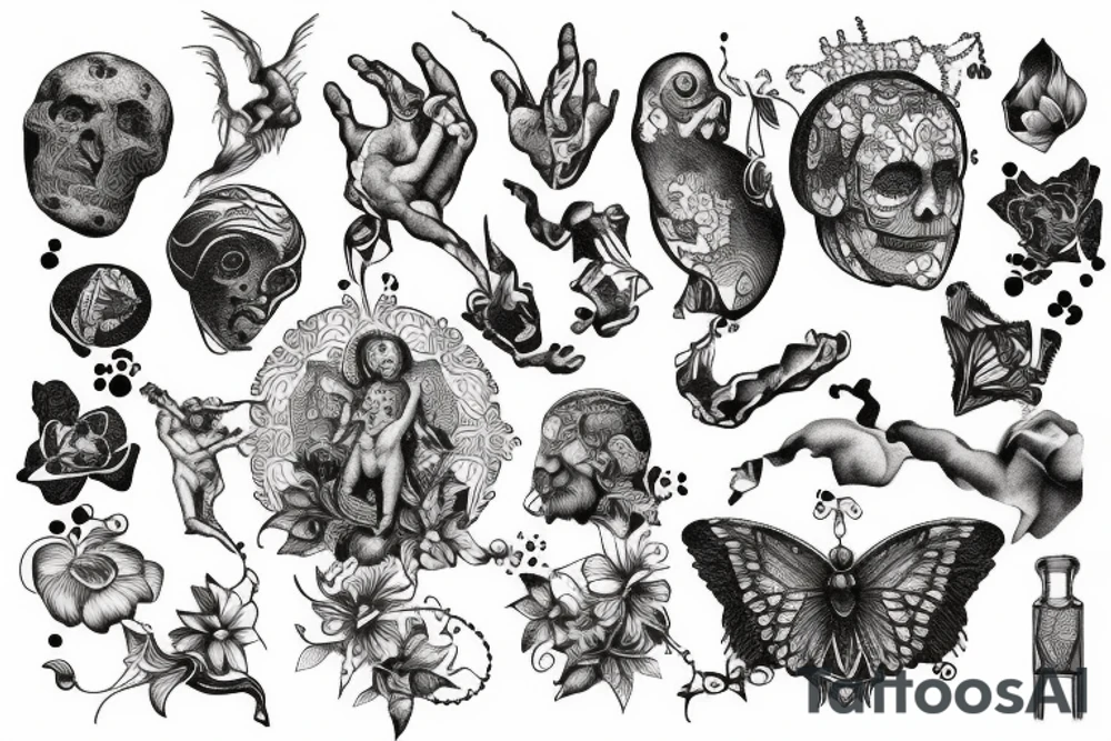 Creation of adam tattoo idea