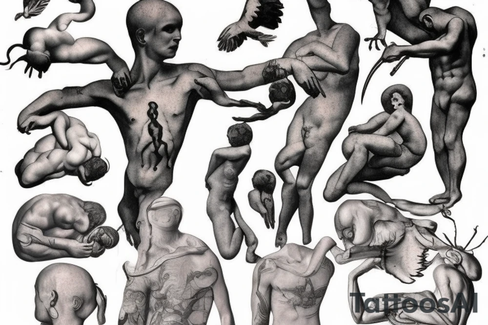 Creation of adam tattoo idea