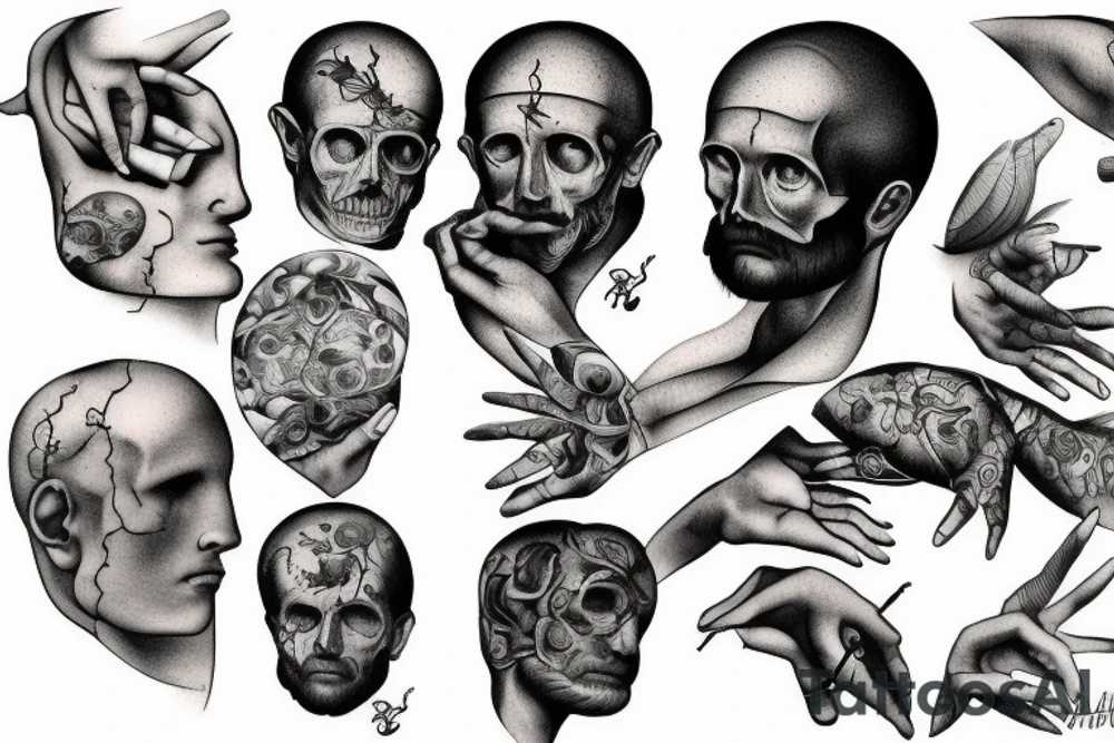 Creation of adam tattoo idea
