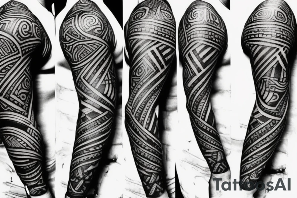 Polynesian armwrist tattoo tattoo idea