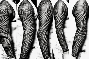 Polynesian armwrist tattoo tattoo idea