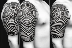 Polynesian armwrist tattoo tattoo idea
